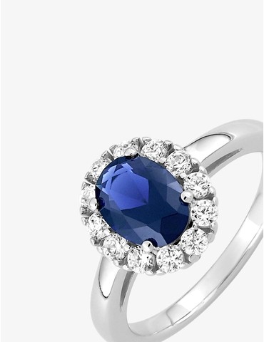 Solitaire accompagné argent...