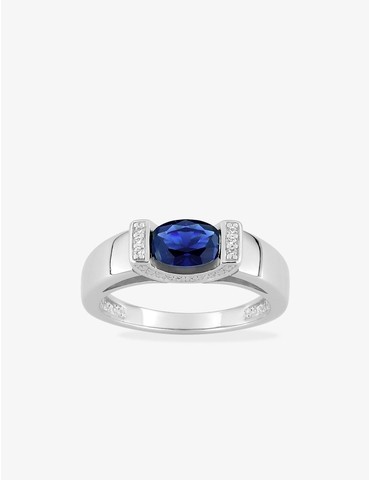 Bague argent 925‰ rhodié et...