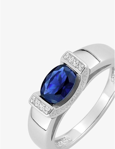Bague argent 925‰ rhodié et...