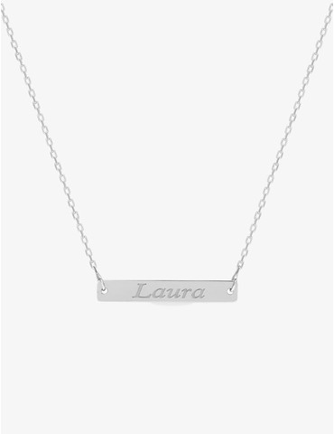 Collier plaque rectangle...