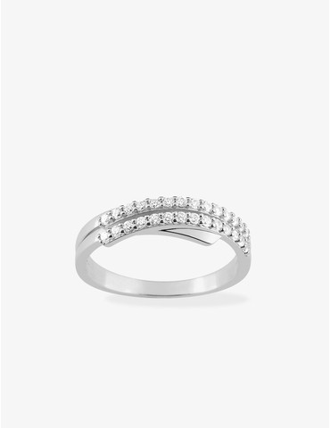 Bague double brin argent...