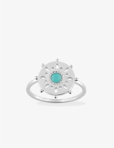 Bague mandala argent 925‰...