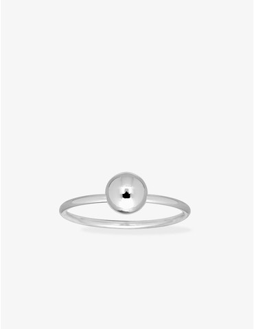 Bague boule argent 925‰ rhodié