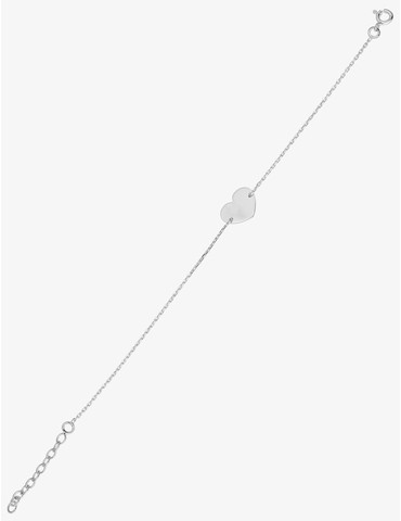 Bracelet cœur argent 925‰...