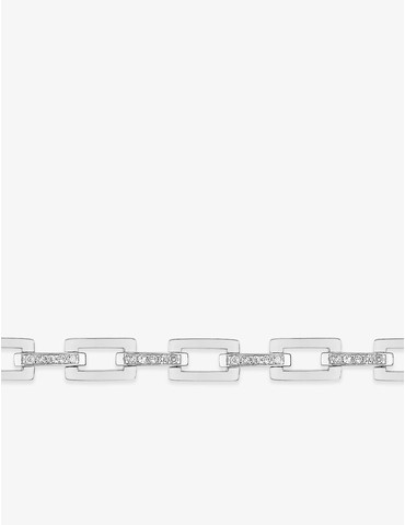 Bracelet rectangles argent...