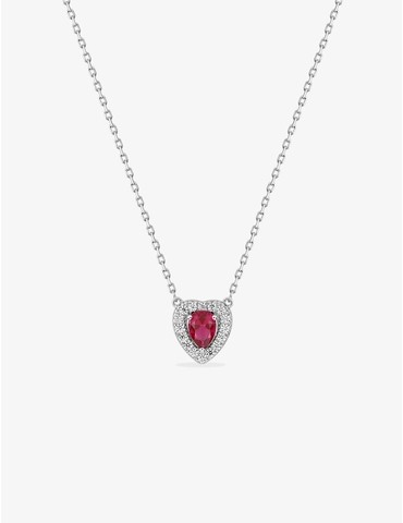 Collier cœur argent 925‰...
