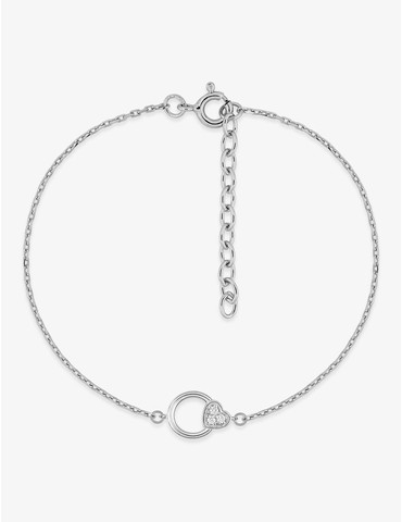 Bracelet rond et cœur en...