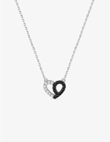 Collier cœur bicolore en...