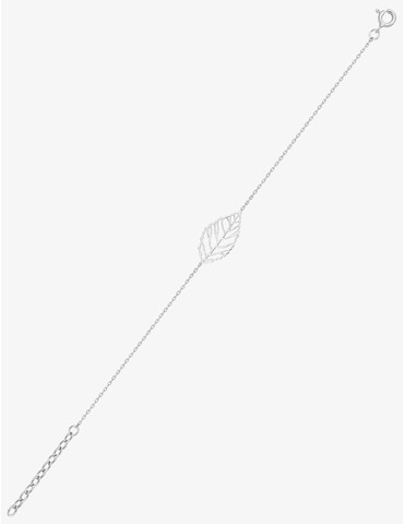 Bracelet motif feuille en...