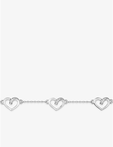 Bracelet cœurs oxydes de...