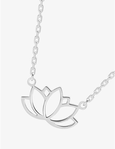 Collier motif nénuphar en...