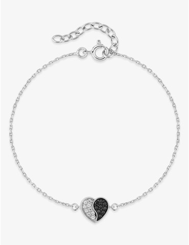 Bracelet cœur en argent 925...