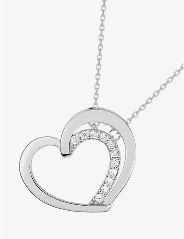 Collier motif cœur en...
