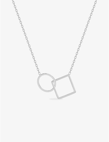 Collier motif cercle et...
