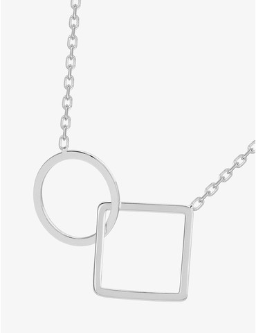 Collier motif cercle et...