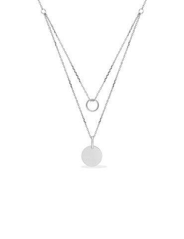 Collier double en argent...