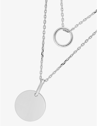 Collier double en argent...