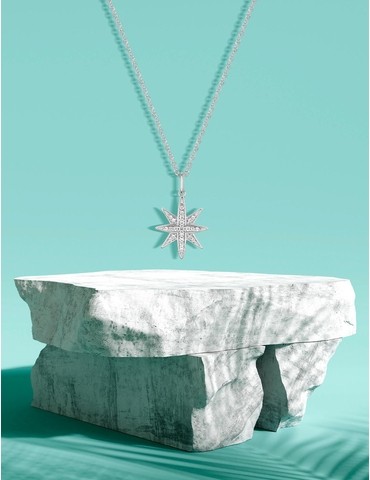 Collier motif étoile en...