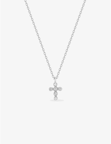 Collier pendentif croix en...