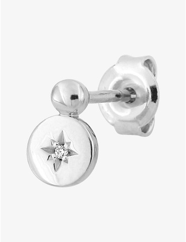 Boucle d'oreille clou à...