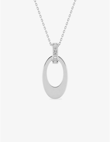 Collier fantaisie en argent...