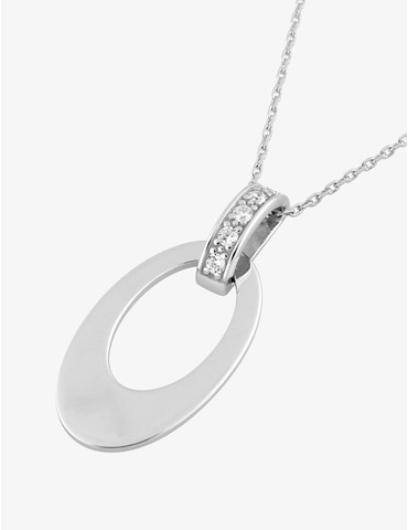 Collier fantaisie en argent...