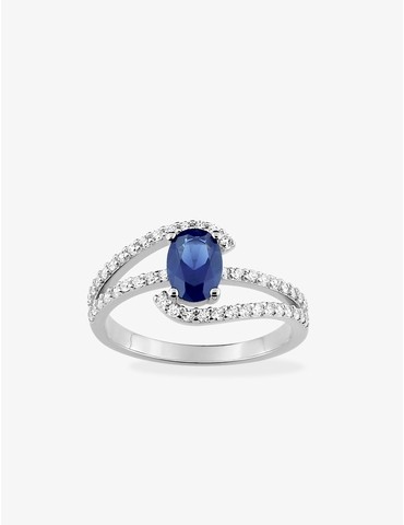 Bague fantaisie en argent...