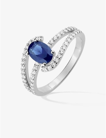 Bague fantaisie en argent...