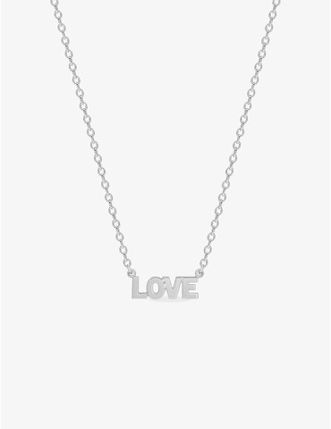 Collier gravure love en...
