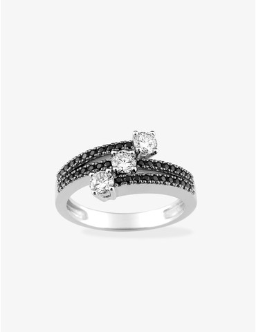 Bague argent 925 ‰ rhodié...