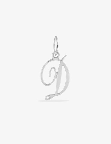 Pendentif initiale D argent...
