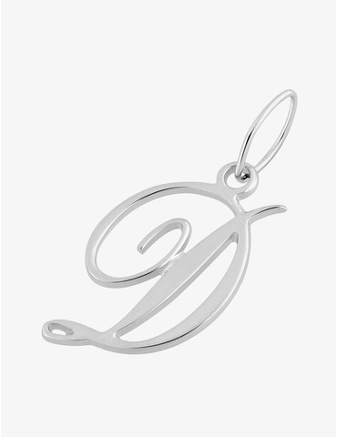Pendentif initiale D argent...