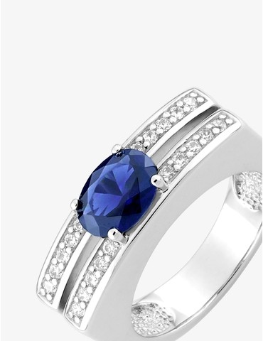 Bague argent 925 ‰ rhodié...