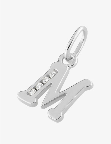 Pendentif initiale M argent...