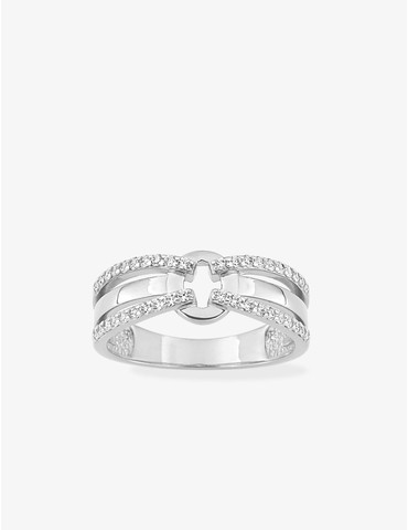 Bague fantaisie en argent...