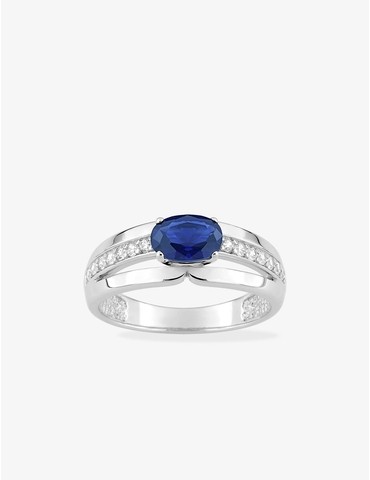 Bague solitaire argent 925‰...