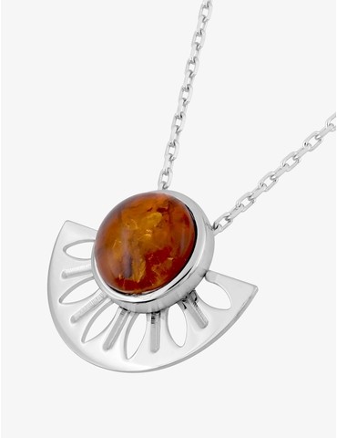 Collier argent gris 925‰...