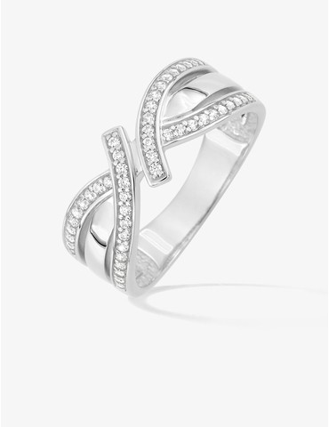 Bague fantaisie en argent...