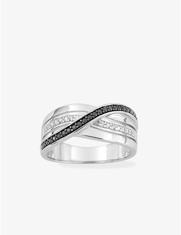Bague argent 925 ‰ rhodié...