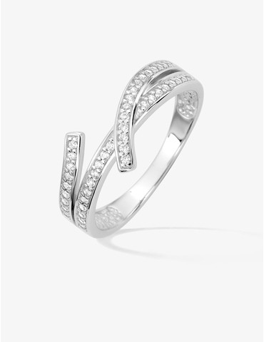 Bague fantaisie en argent...