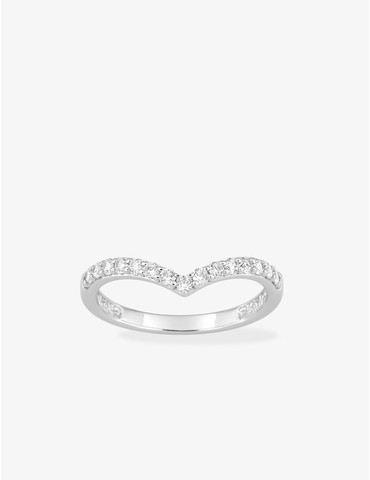 Bague motif triangulaire en...