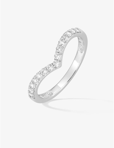 Bague motif triangulaire en...