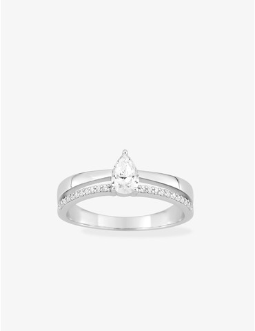 Bague fantaisie en argent...