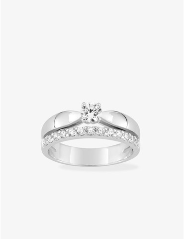Bague double anneau en...
