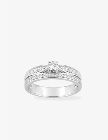 Bague double anneau en...