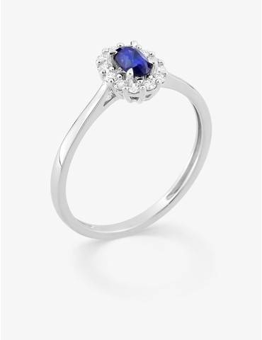 Bague saphir synthétique...