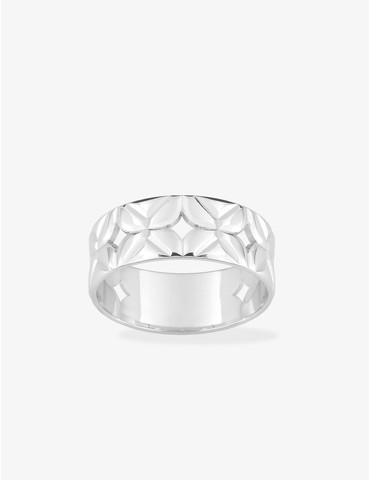 Bague argent gris rhodié...
