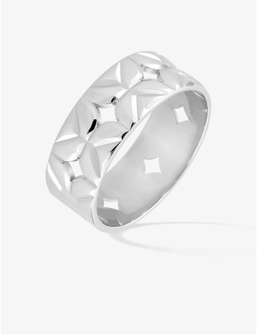 Bague argent gris rhodié...