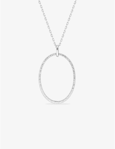 Collier en argent rhodié...
