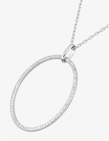 Collier en argent rhodié...